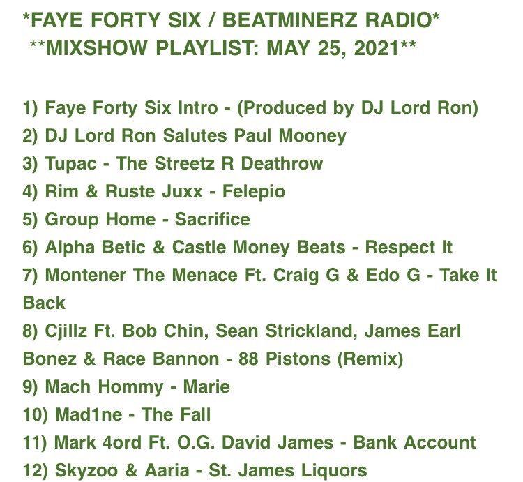 djlordron's tweet image. I can’t make this up. #FayeFortySix #consistency is there on #MixCloudCharts Top 💯 Salute to @BEATMINERZRADIO #HomeOfTheDJ 24/7