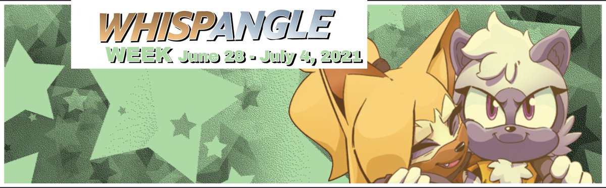 WhispangleWeek's tweet photo. Prompts and rules TOMORROW.
Temas y reglas MAÑANA.
#WhispangleWeek #WhispangleWeek2021 #WhispangleWeek21 #WhisperTheWolf #TangleTheLemur #SonicTheHedgehog #TangleandWhisper #Whispangle #Tangsper https://t.co/Him4dsJcmn