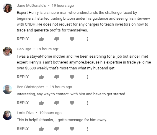 JohnWolfeYT's tweet photo. Hidden in the sea of single phrase comments from anonymous users with anime avatars, one thread was surprisingly populated entirely by people with real names and faces! Wow!

And they're all eager to talk to you about their cult leader "Expert Henry"! https://t.co/vor8v1kpeg