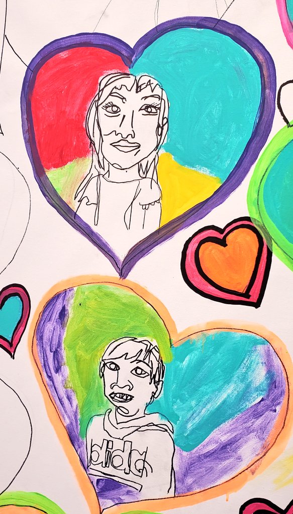 Proud of our PASS AmeriCorps Mentor (MJ) for her dedication to our Laurel students &amp; families this year! Her students were able to reflect on their progress, resilience, &amp; build their positive self image by painting their self-portraits. Go Lions!!!