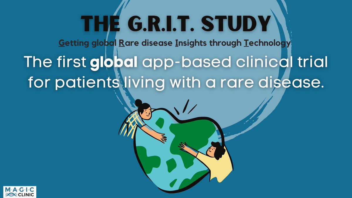 ChristineWNGF's tweet photo. Have you heard about the first-ever global clinical trial that uses a digital app? 

The M.A.G.I.C clinic focuses on rare genetic diseases like Gaucher, and are currently conducting the G.R.I.T Study.

Want to know more about the G.R.I.T Study? Visit https://t.co/Alq6GAyMXm https://t.co/oDx2BiDmRm