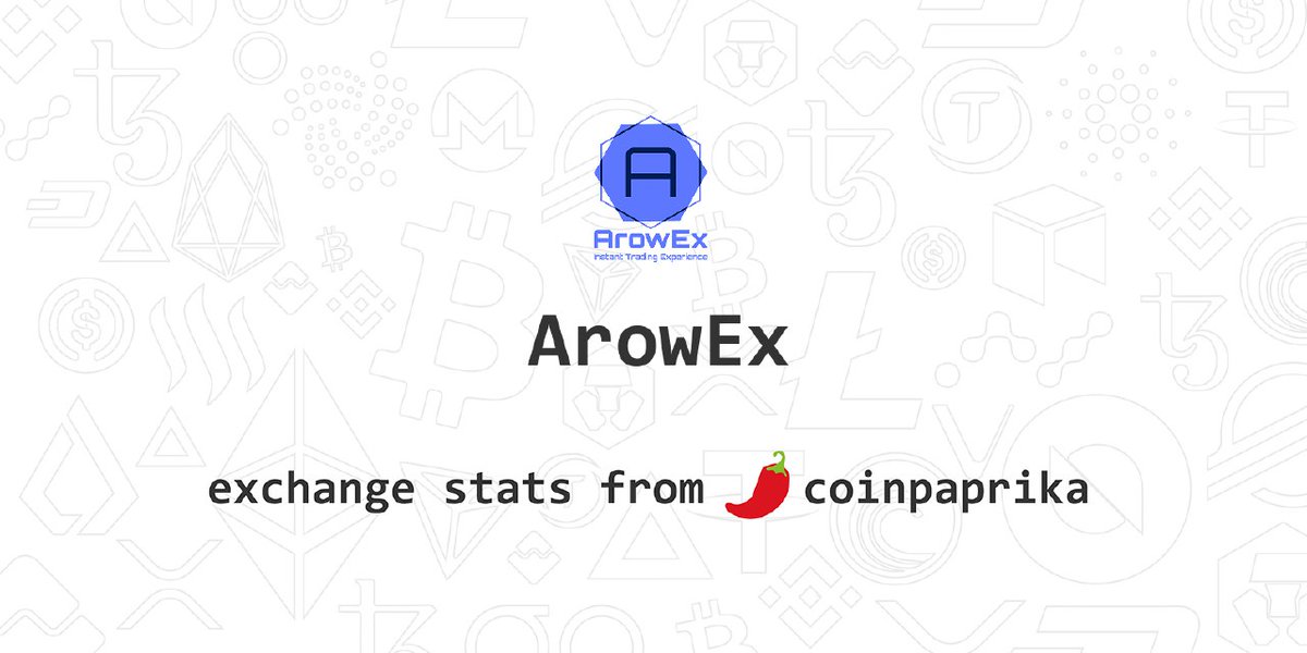 Hello, ArowEx Family 😍
We are very happy to share that ArowEx Exchange is now listed on Coinpaprika. Stay Tuned for more listing - coinpaprika.com/exchanges/arow…

Thank you so much for your wonderful support and love.
#ArowEx Team