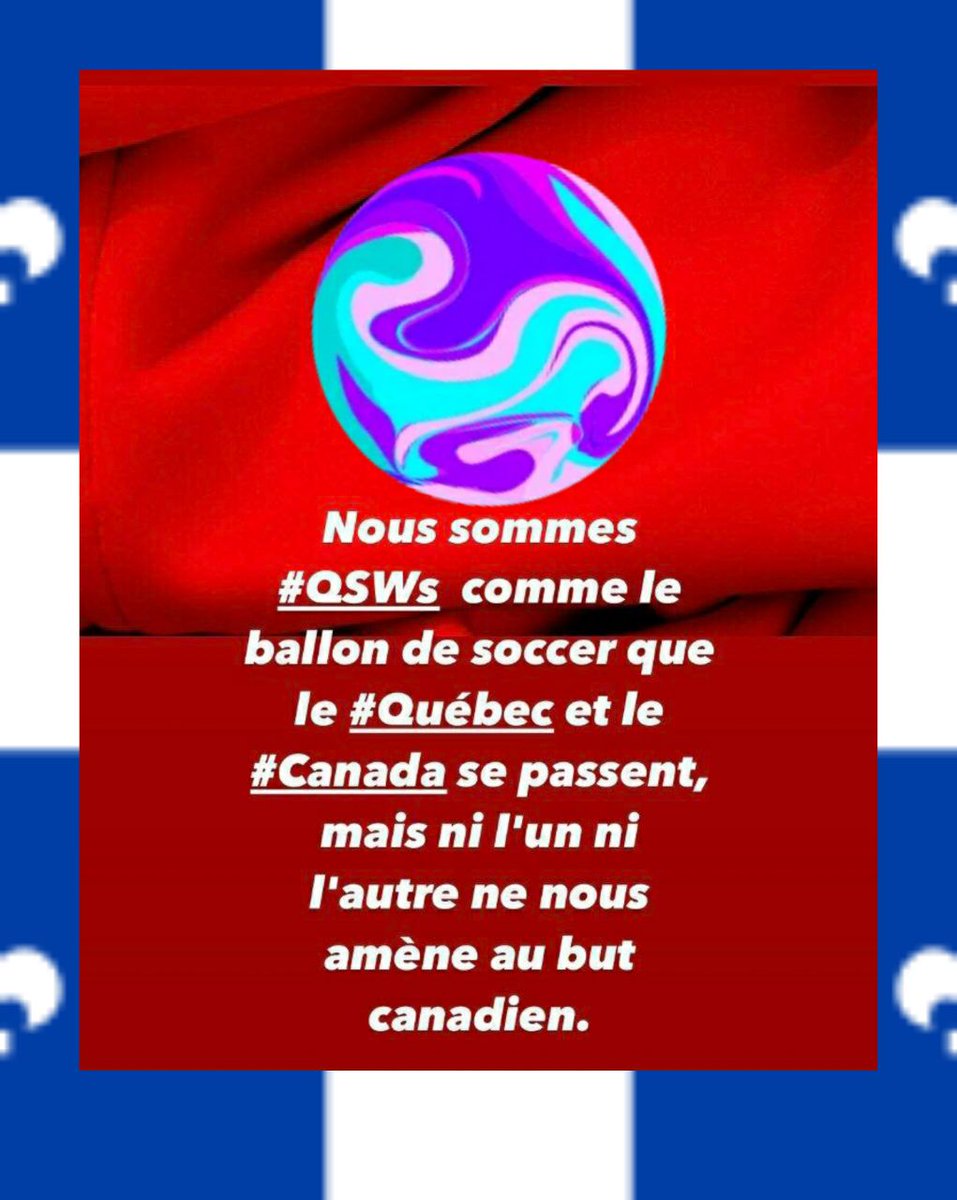 MollaeeRamin's tweet photo. Nous sommes #QSWs comme le ballon de soccer que le #Québec et le #Canada se passent, mais ni l'un ni l'autre ne nous amène au but canadien.
#Free_COPR_Post_March18
#GetSydnyVoWorking
#qswlivesmatter
#MedicalForQSWs
@NadineGirault https://t.co/O00vFKgn2u