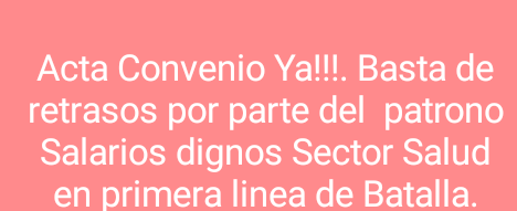 JosBelisario9's tweet photo. Urge firma del acta convenio del sector salud @NicolasMaduro. Basta de retrasos @AlvaradoC_Salud @MinTrabajoVE Somos la primera linea de batalla revindicaciones para mas de 400 mil trabajadores  @Fenasirtrasalud @soloctavio https://t.co/bDkKcfCPMI
