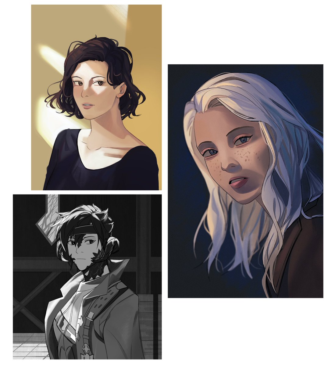 Sorry for inactivity again! I spent this past month trying to do photo/value studies for the first time ^_^ I don't know whether I did them correctly, but I feel like I picked up on some neat tricks and am excited to apply them to my artworks 