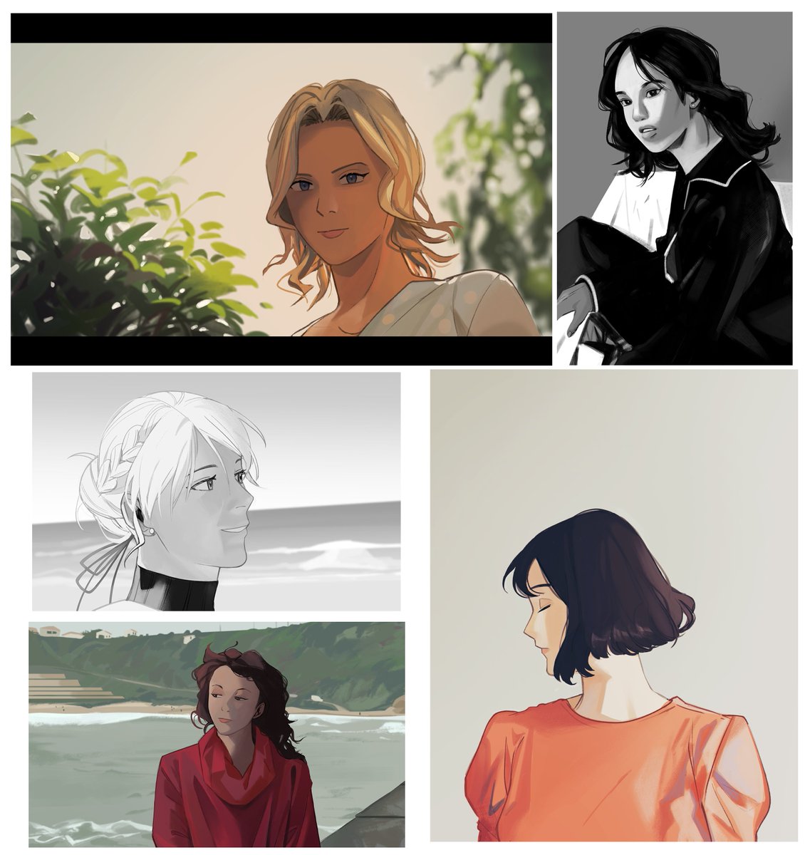 Sorry for inactivity again! I spent this past month trying to do photo/value studies for the first time ^_^ I don't know whether I did them correctly, but I feel like I picked up on some neat tricks and am excited to apply them to my artworks 
