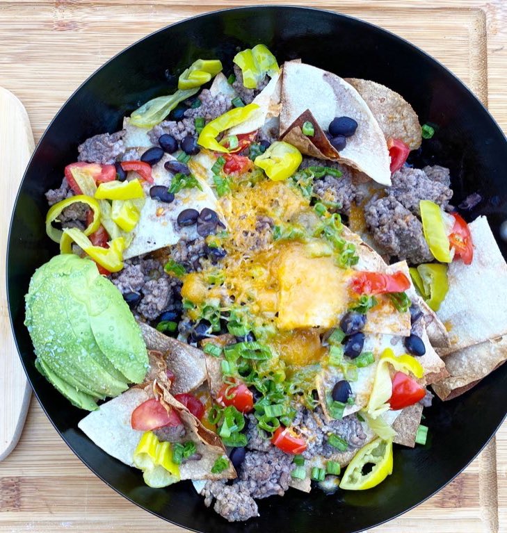 When your oven goes out, you gotta improvise and grill your nachos!
