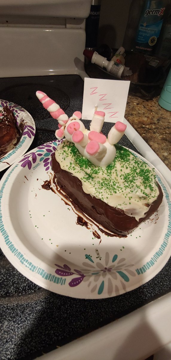 C96Steph's tweet photo. Kicked off the start of Summer break by playing @NailedIt Goal was to make a magical Unicorn cake to start our magical summer! #NailedIt https://t.co/MZxHsFMYNH
