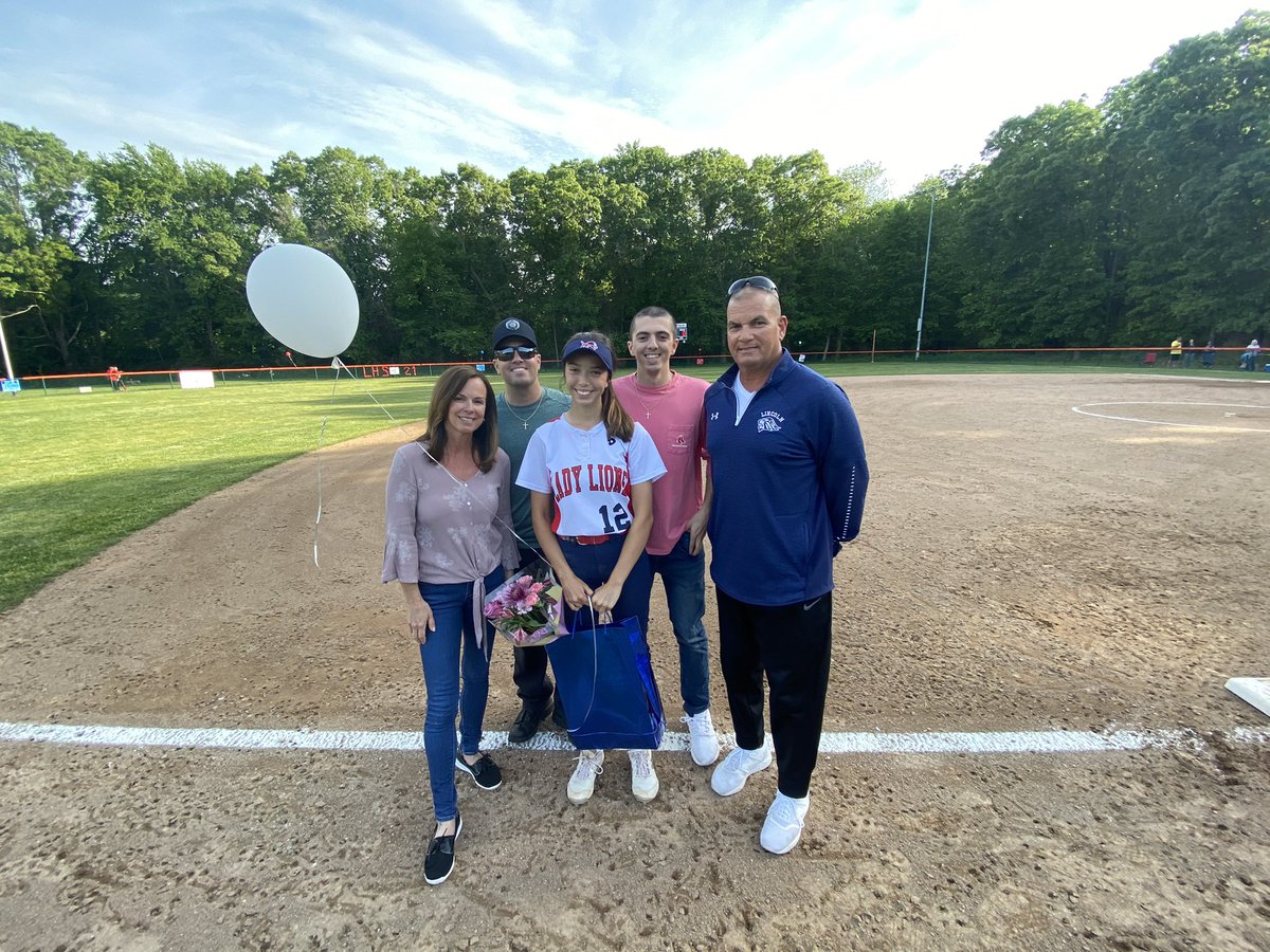 LHSRI_Athletics's tweet photo. Congratulations to our Softball Seniors, Amanda, Liz, &amp; Jenna on Senior Night as they take on Bay View in Game 2 of tonight’s doubleheader. @LHSRI https://t.co/JqNCqRHbBV