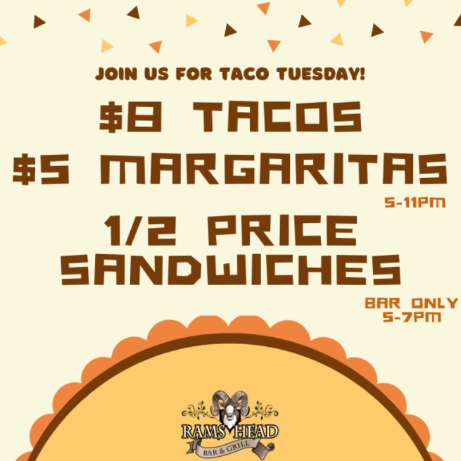 Join us every Taco Tuesday. Grab a seat at the bar and catch up with our dynamic duo... Matt and Will