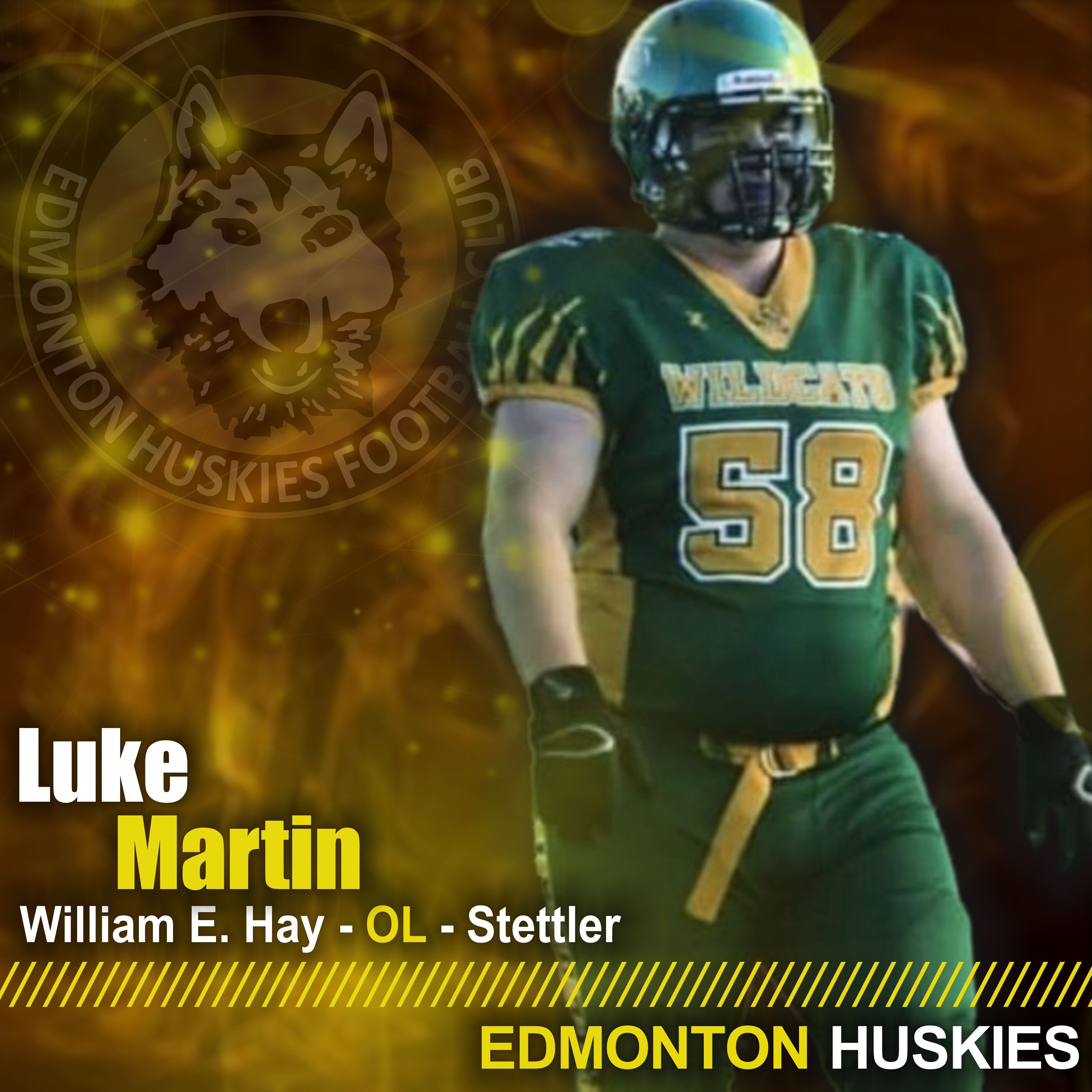 Edmonton Huskies on Twitter "Excited to have Luke Martin in Black and