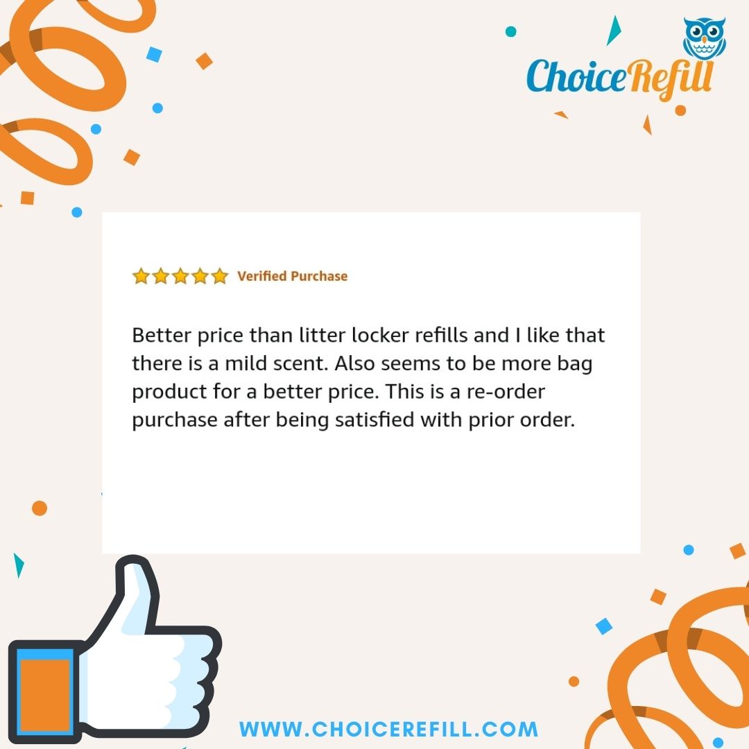 SmellLockTech's tweet image. Thank you for the 5-star review!

#ChoiceRefill #DiaperPailRefill #DiaperPail #CompatibleRefills #OdorControl