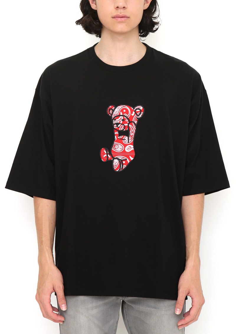 BIG Tシャツ《ペイズリーコントロール ベア》ペイズリー柄の
