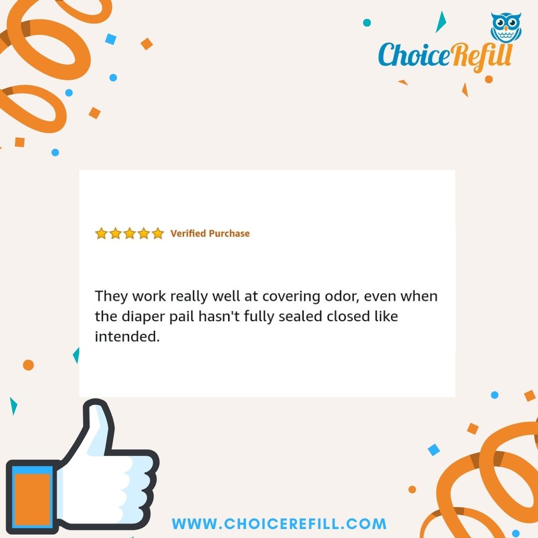SmellLockTech's tweet image. Thank you for the 5-star review!

#ChoiceRefill #DiaperPailRefill #DiaperPail #CompatibleRefills #OdorControl