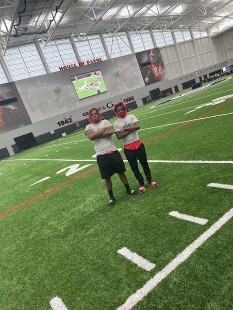 Me and my dog <a href="/FredAdamsJr2/">Fred Adams Jr</a> at <a href="/universityofga/">UGA</a> putting in work <a href="/Coach__spence11/">Coach Spence Jones</a> <a href="/AthleticsZca/">ZCA ATHLETICS</a> @CoachBJHall5