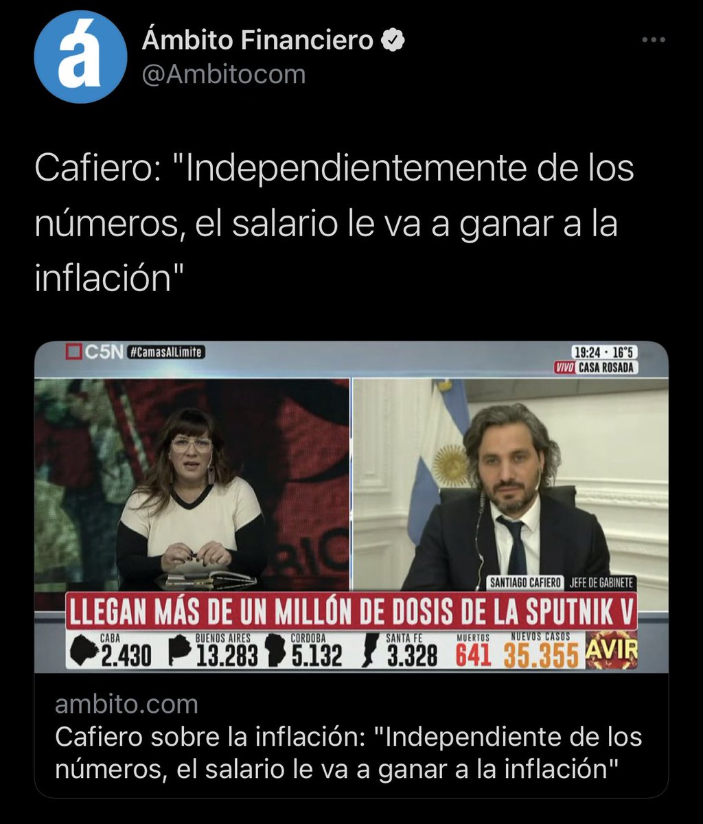 MisOdios's tweet photo. Bueno, técnicamente es cierto. Si independizás las afirmaciones de su contraste empírico puede pasar lo que vos quieras. Es un método maravilloso, llamado negación o Kirchnerismo. https://t.co/Jfu2ZIsxXY