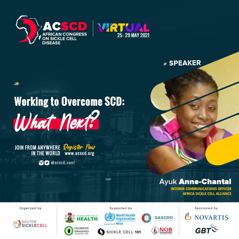 A big thank you to <a href="/ACSCD_Conf/">African Congress On Sickle Cell Disease</a> for the opportunity to speak at the 2nd African Congress on #SCD as part of the @africa_sickle team. It was a very refreshing experience. Thank you.
#OvercomingSCD
#sicklecelldisease 
#WorldSickleCellDay2021