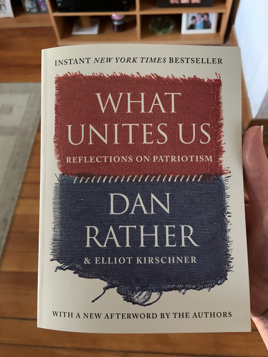 Finally getting ready to read What Unites Us by @DanRather and I am thoroughly excited 🥰 #WhatUnitesUs