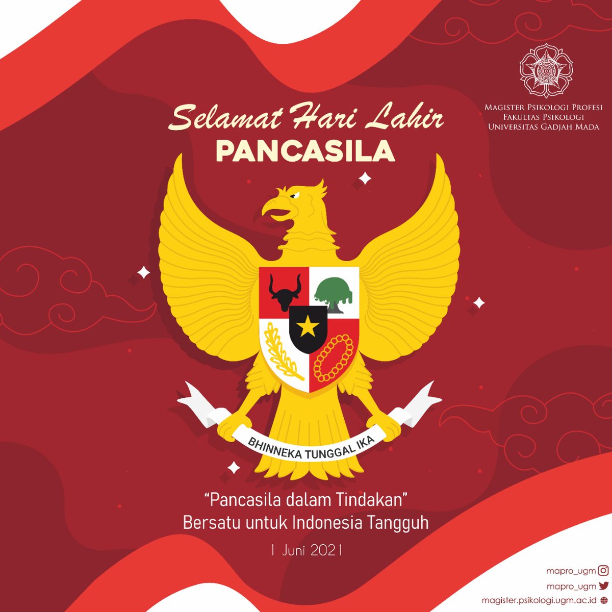 mapro_ugm's tweet image. Pancasila dalam Tindakan, Bersatu untuk Indonesia Tangguh