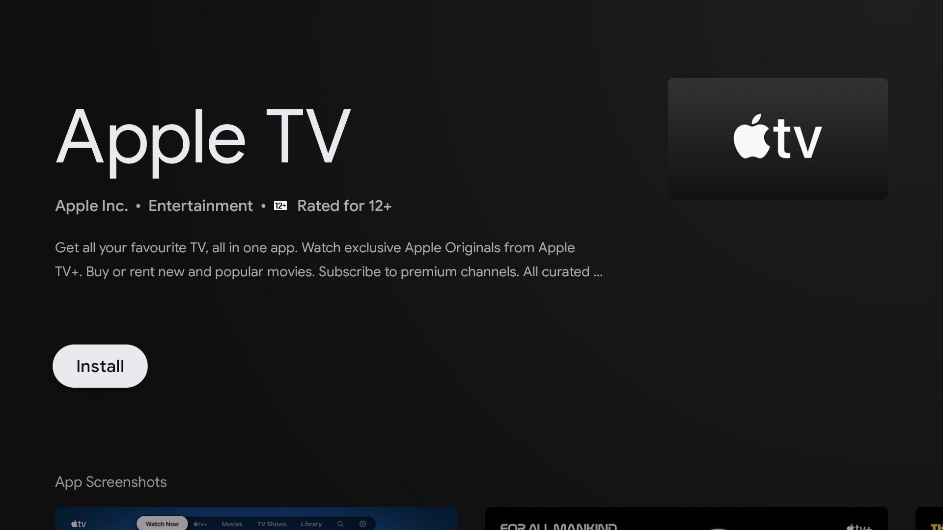Apple TV app is now available on most Android TV devices