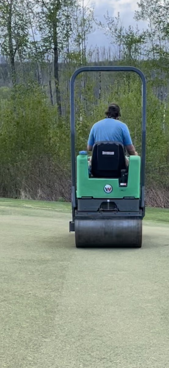 DryJect, topdress, over-seed, 3/8 solid tine with tips ground down, brush and roll. That’s the program the last couple of days <a href="/FortMcMurrayGC/">Fort McMurray GC</a> Fox 9, Bear 9 complete and finish off the River 9 tomorrow.