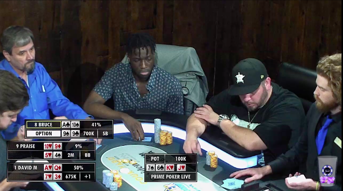 PokerLiveUpdate's tweet photo. Livestream time now for the $180,095 prize pool @PrimeSocialTX $1,100 PLO Championship

@YACHTDOOKIE 
@_TrainerBlack    
@DulaneyFireman
et al at table

https://t.co/q2T9OMNym7 https://t.co/UMfrs4BTgd