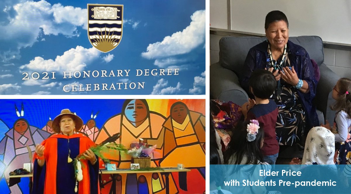 We lift our hands to Elder Roberta Price, who received an honourary degree from UBC. A generous and warm leader, Elder Price has shared many teachings in #BurnabySchools. Our community is fortunate to have received her insight, wisdom and guidance. youtube.com/watch?v=dutCX_…