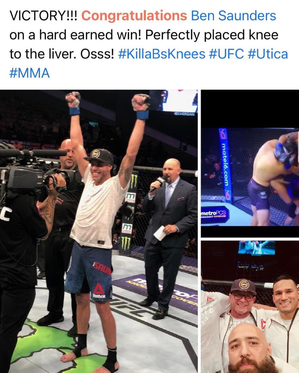 Bcckpsck's tweet photo. Fight News coming soon. π
#Repost β’ @jaysonpatino112 #throwback to great memories with @bensaundersmma bringing home the W with @BOOGEYMAN_TFS
#UFC #MMA #TKO #muaythai #knees #bjj #brazilianjiujitsu #mixedmartialarts #liboriolegacy https://t.co/MUcmfAIFoH