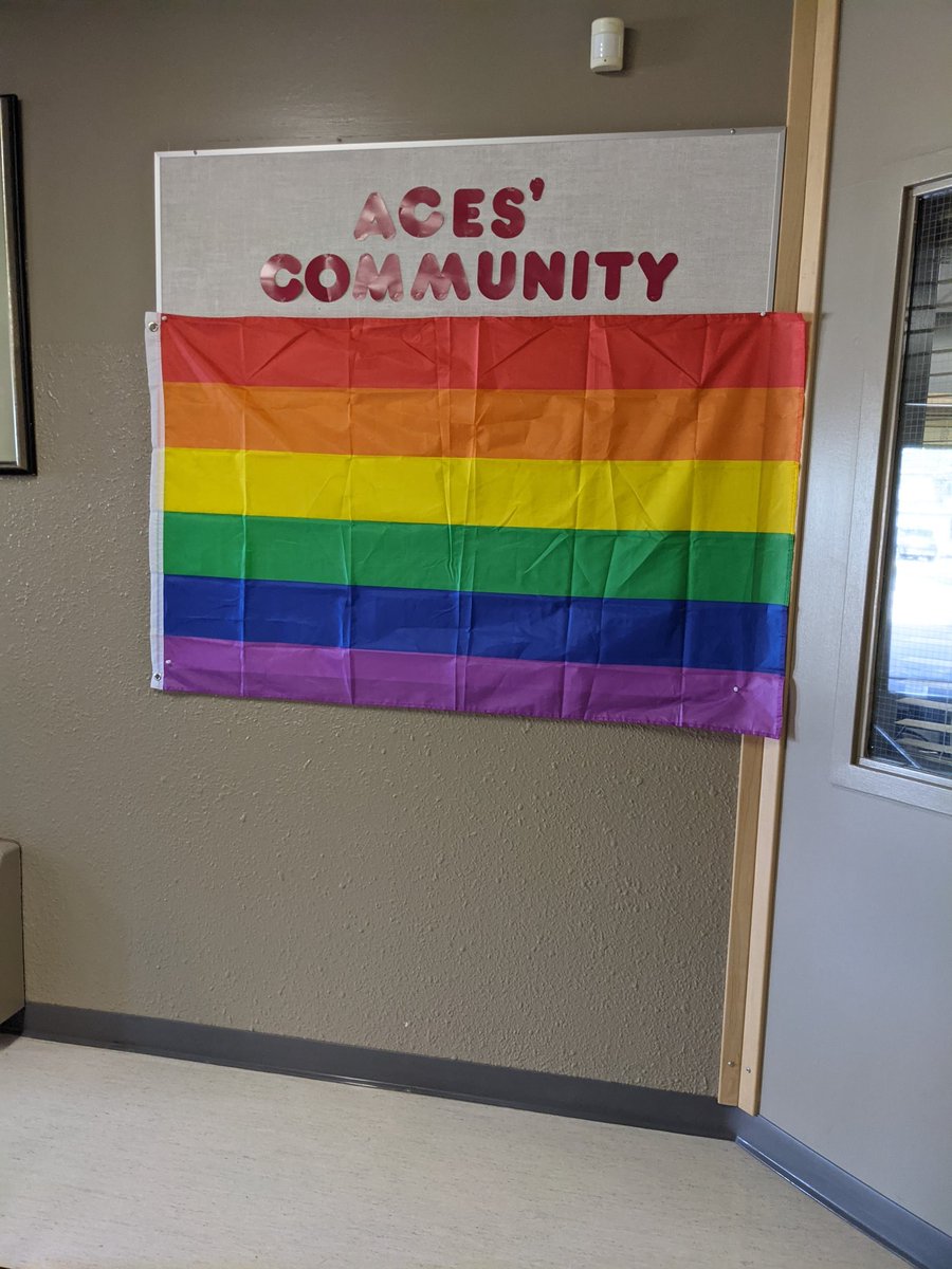 Kicked off #PrideMonth <a href="/EckvilleHigh/">Eckville Jr/Sr High</a> with some chalk art by my junior high Pride Club kiddos. Trying to ensure ALL students feel safe, welcome, and valued in our school.