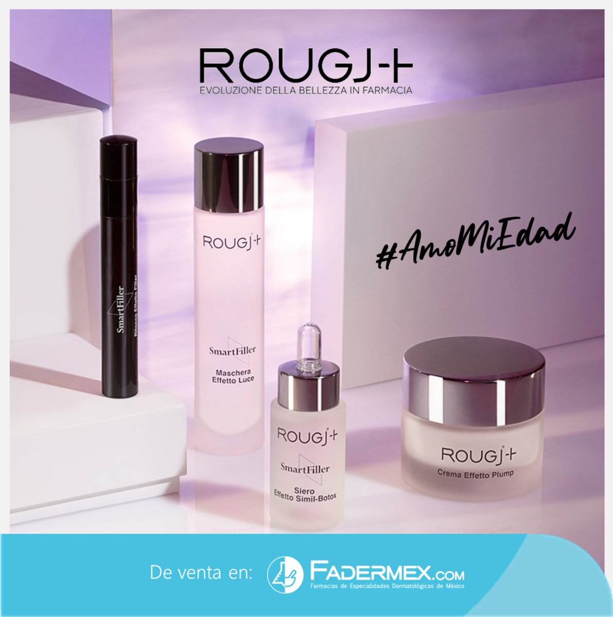 Fadermex's tweet photo. Conoce el nuevo SmartFiller de Rougj México, es un tratamiento nuevo y moderno para cuidado de la piel, productos rápidos y resolutivos que pretenden actuar sobre las arrugas, casi como en una sesión de cirujano plástico;  ¡Ven por el tuyo a #Fadermex! https://t.co/AOpSw6no40