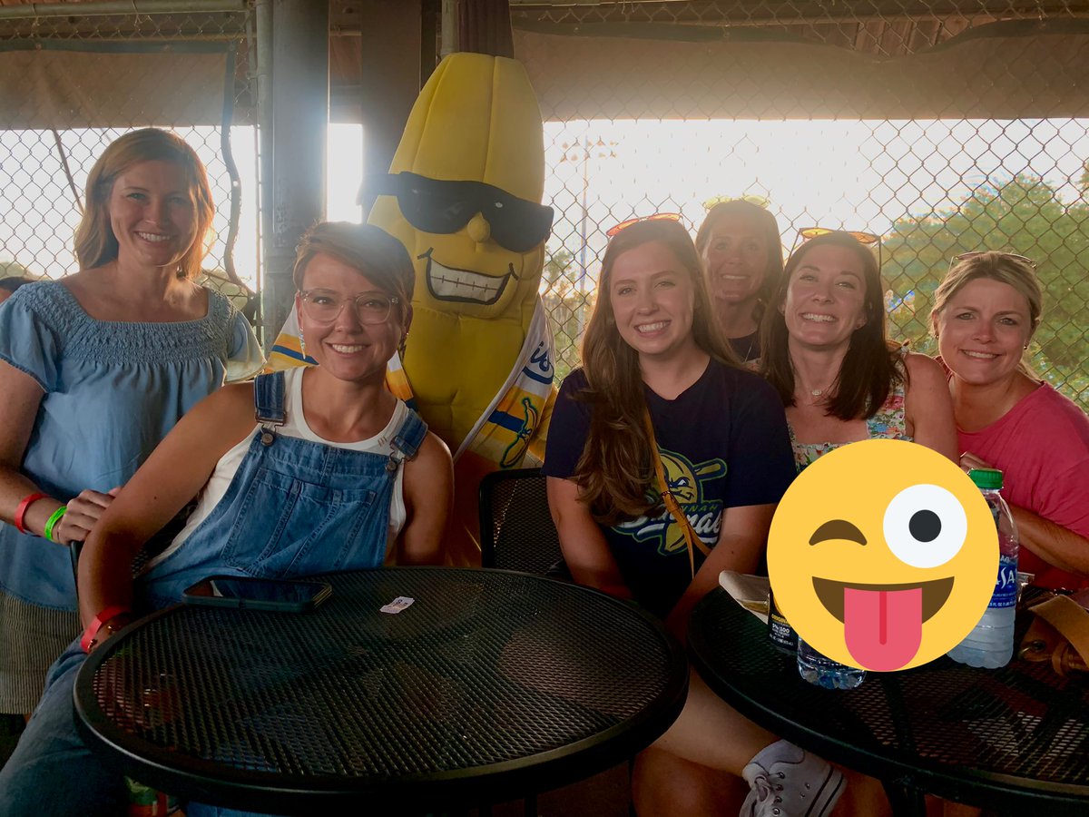 MissGCarpenter's tweet photo. Teacher Appreciation Savannah Bananas Game with my girls! #mesrocks https://t.co/oKKvPQ12gk