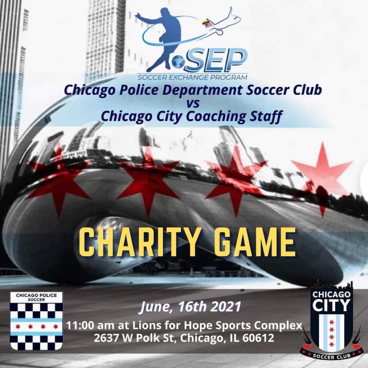 cpdsoccer's tweet image. Excited to announce we will playing a charity game against the coaching staff of Chicago City SC! We will be raising funds to organize a free youth soccer camp run by Chicago City SC this summer.