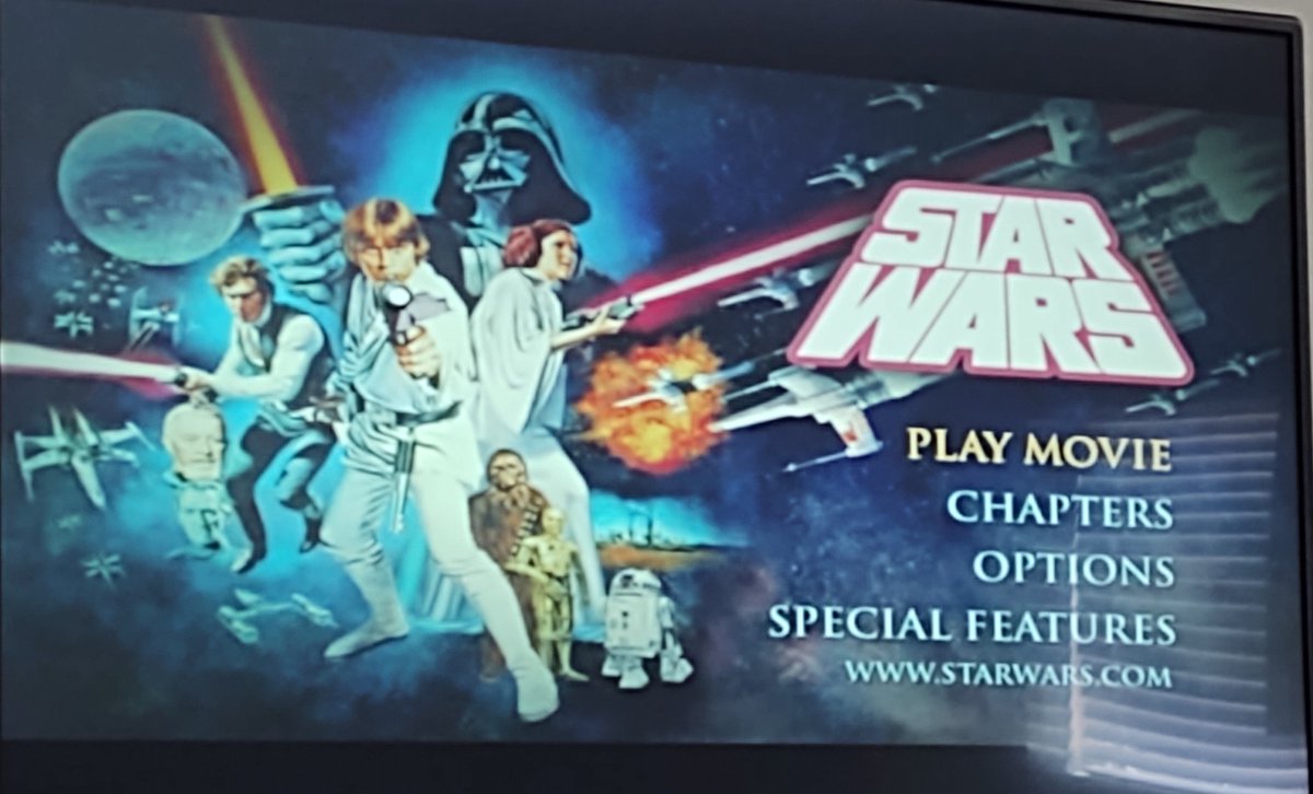 AlliCastner's tweet photo. What's "wrong" with this title screen?
#StarWars #ANewHope #InductingANewbie #ReleaseOrder #NothingWrongAboutIt
@CathCastner @IvidiaKt @TheFirstOkiro @JediLukeSkywal1 @ElsaCristinaC https://t.co/ODRnur72dI