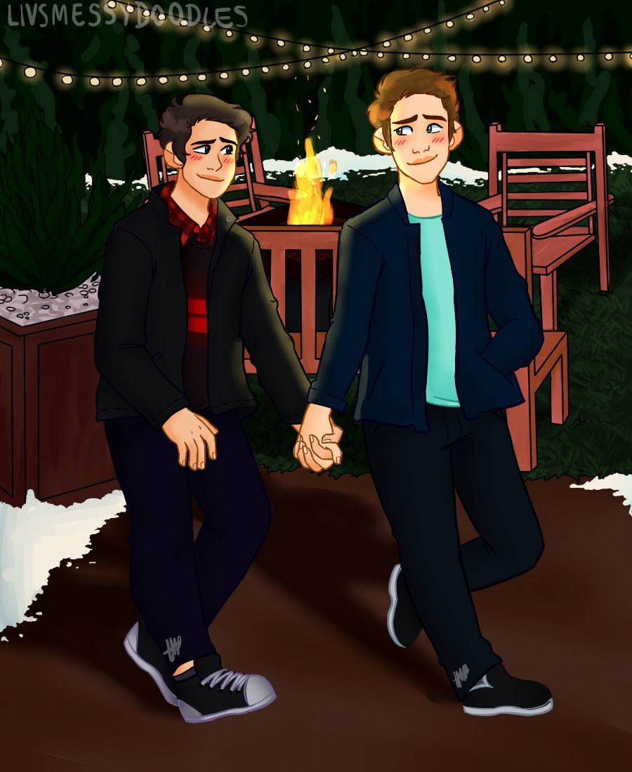 thelukemullen's tweet photo. Happy #PRIDE If anyone tries telling you who you can and can’t love, they’re a fucking idiot without a life. Remember that. (artwork cred to @livsdoodlez ) @JoshuaRush https://t.co/wHxFt4ckRR