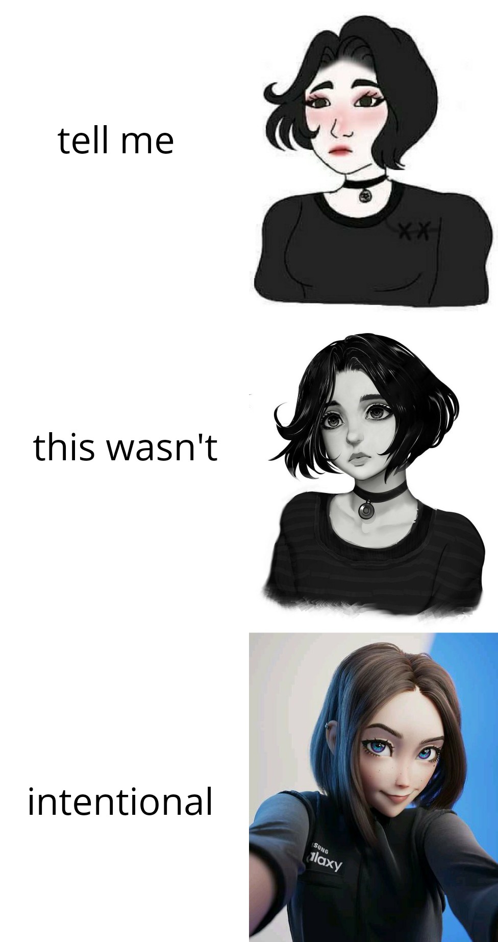 memes on X: Doomer Girl IS Samsung Galaxy Sam / X