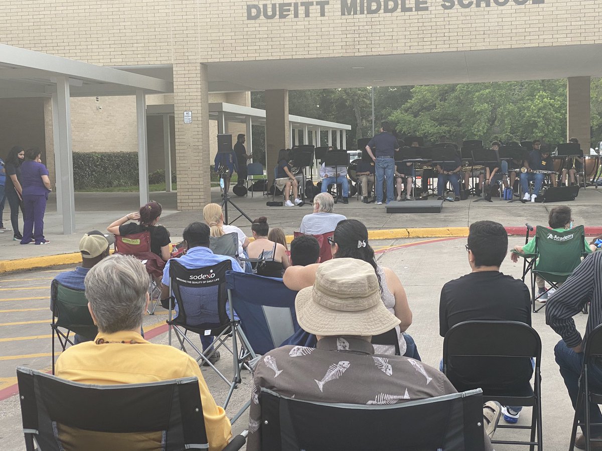 MattMPariseau's tweet photo. Amazing performances by our Dueitt MS Band Students who were determined to perform for our community! Performances from Beginning Band, Varsity, and UIL teams. Inspiring dedication  from our students and staff as they honed their skills musical this year!    @SpringISD https://t.co/wG3VpMOvR3
