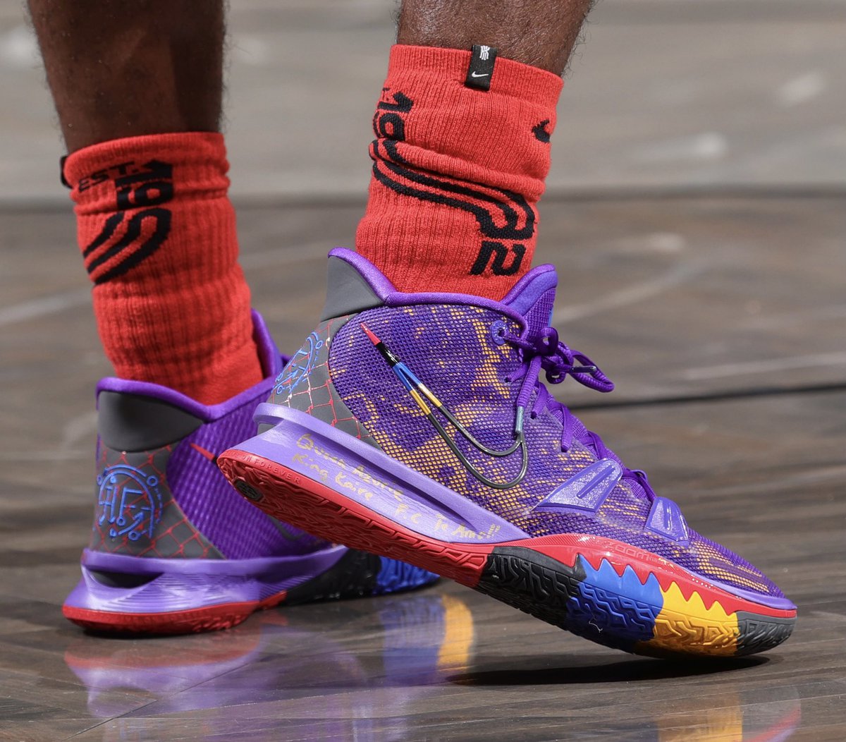 purple kyrie 7s