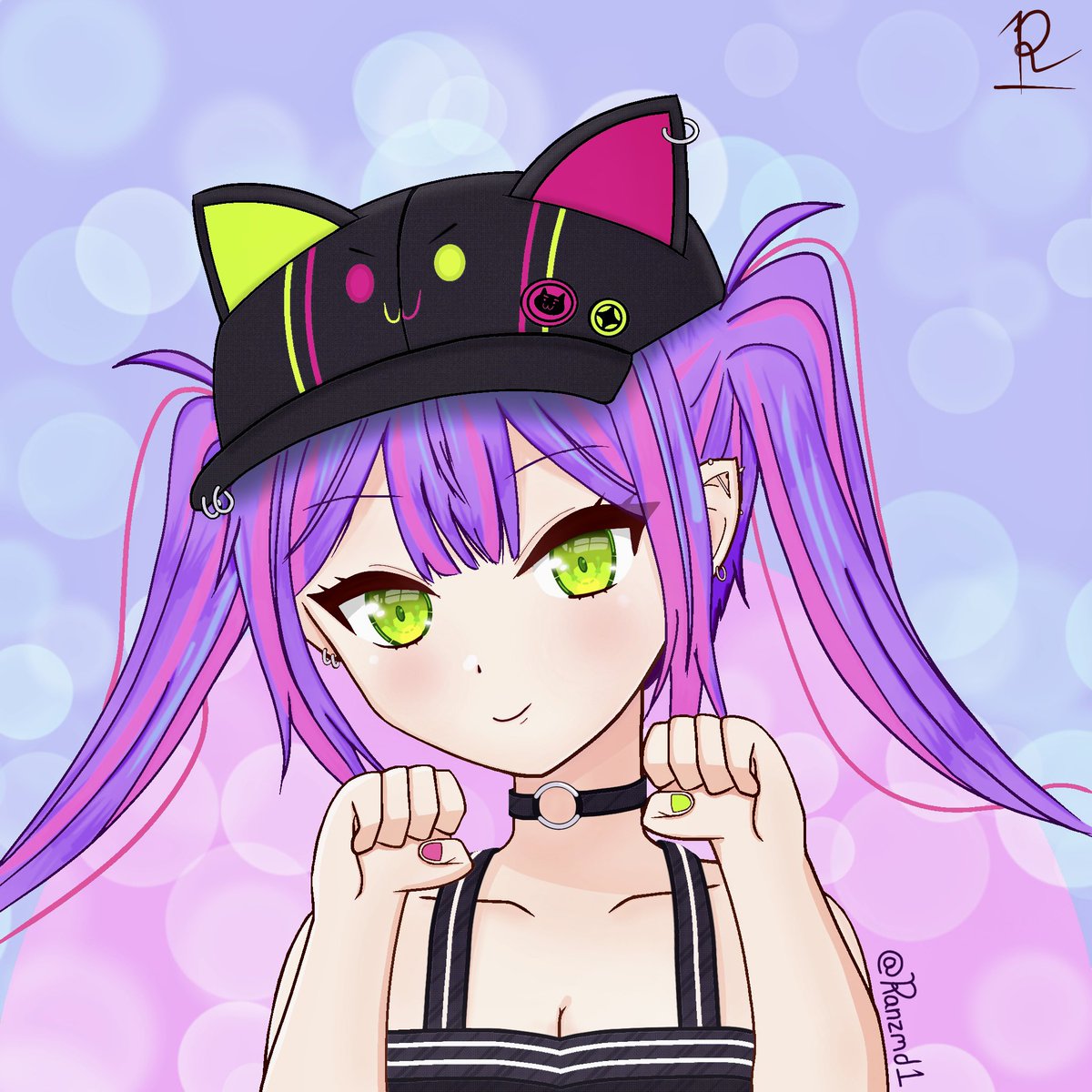 Ranzmd1's tweet photo. First Digital Art Ever! Neko TMT! #TOWART #hololive #digitalart https://t.co/7OtkLkbsgl