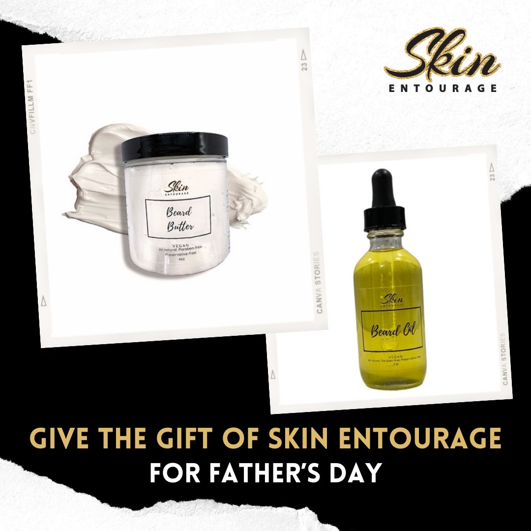 SkinEntourage2's tweet photo. Still gift shopping for a special father in your life? Give the gift of healthy skin and facial hair! Check out our amazing Men's Care and Skincare products! 
https://t.co/MZhnRpmWFB https://t.co/7N5t4dT1vN