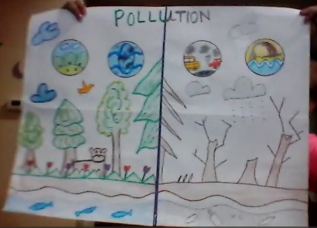 Ms_Qu3en's tweet photo. Extension activity!! Nice work, Imaan! She also created a video about pollution! #jjes #waterconservationunit https://t.co/1YJdiIQFYg