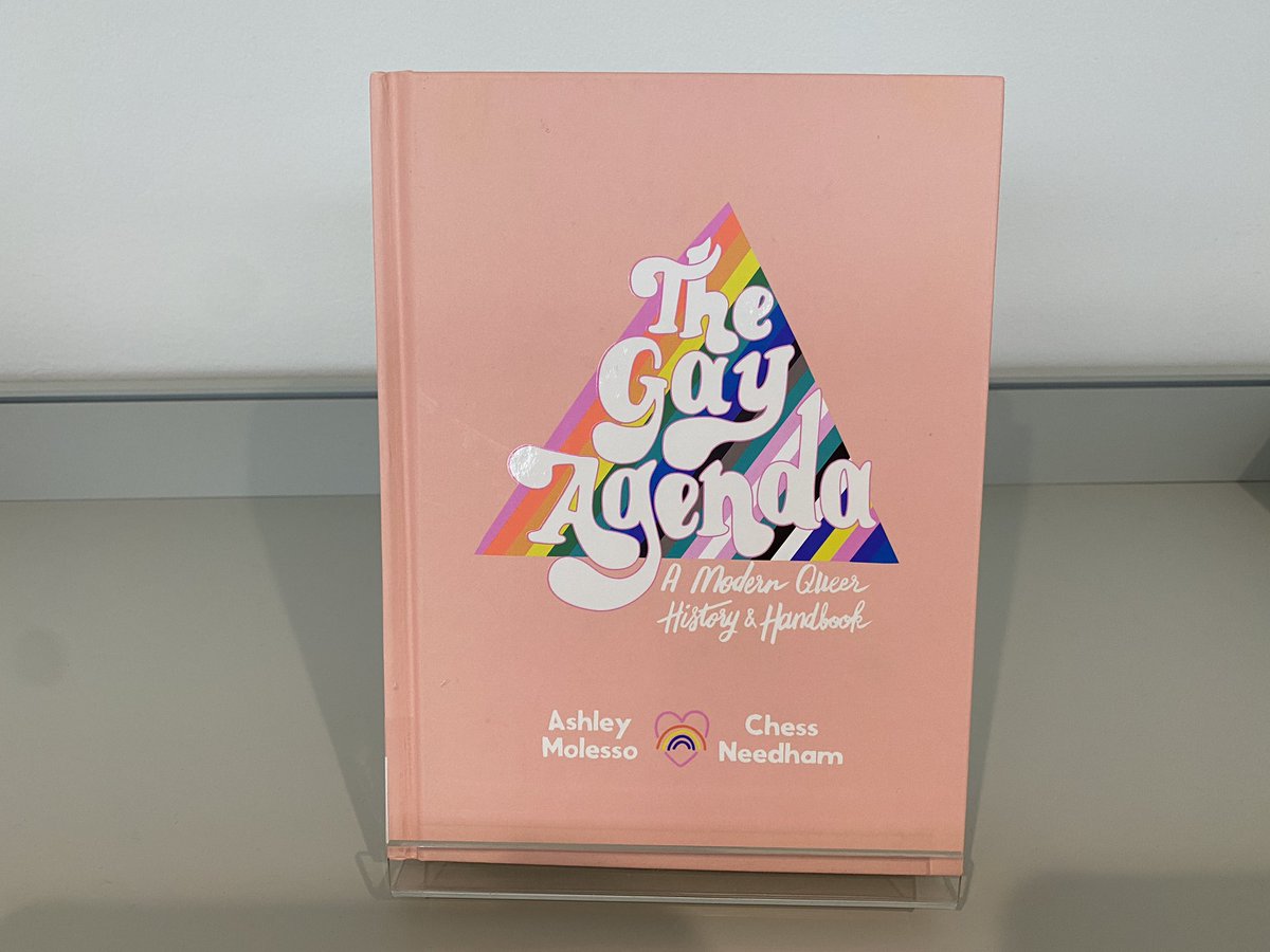 klbeasley's tweet photo. Walked past this new book in our HS library - the Gay Agenda. Looks really vibrant & engaging inside too. Thanks @jerihurd for building on our range of inclusive books. #pride #MyWAB #allyed #queer_educhat https://t.co/nx5XRRY680