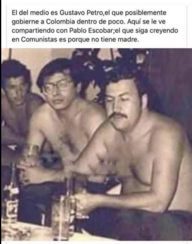 Ojalá el pueblo colombiano abra los ojos y no se dejen seducir por ese guerrillero asesino y narcotraficante