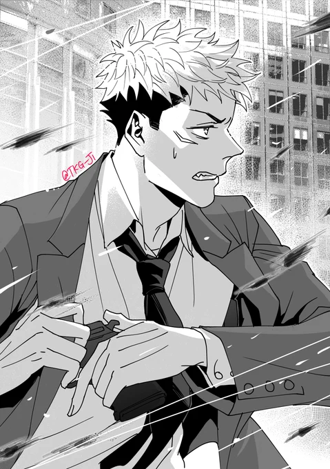 五悠 Noir AU:
悠 is a rookie detective police trying his best to uphold the law amidst the corrupt environment. One day, his already chaotic life is thrown into even bigger chaos when he's pitched against the slick &amp; cunning crime overlord known only as "The Six Eyes." 