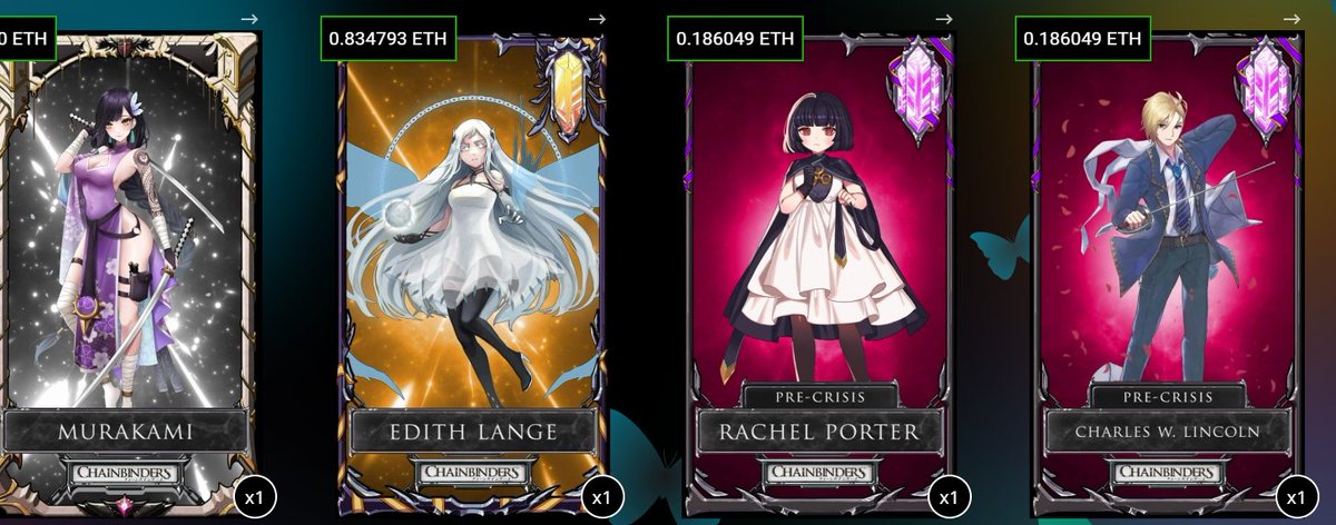 cryptokai_sol's tweet image. WOOW !! Just got 1 legendary and a secret rare !! 
New collection management is really nice 😍
@chainbinders #NFT  #chainbinders #dokidokifinance #gacha