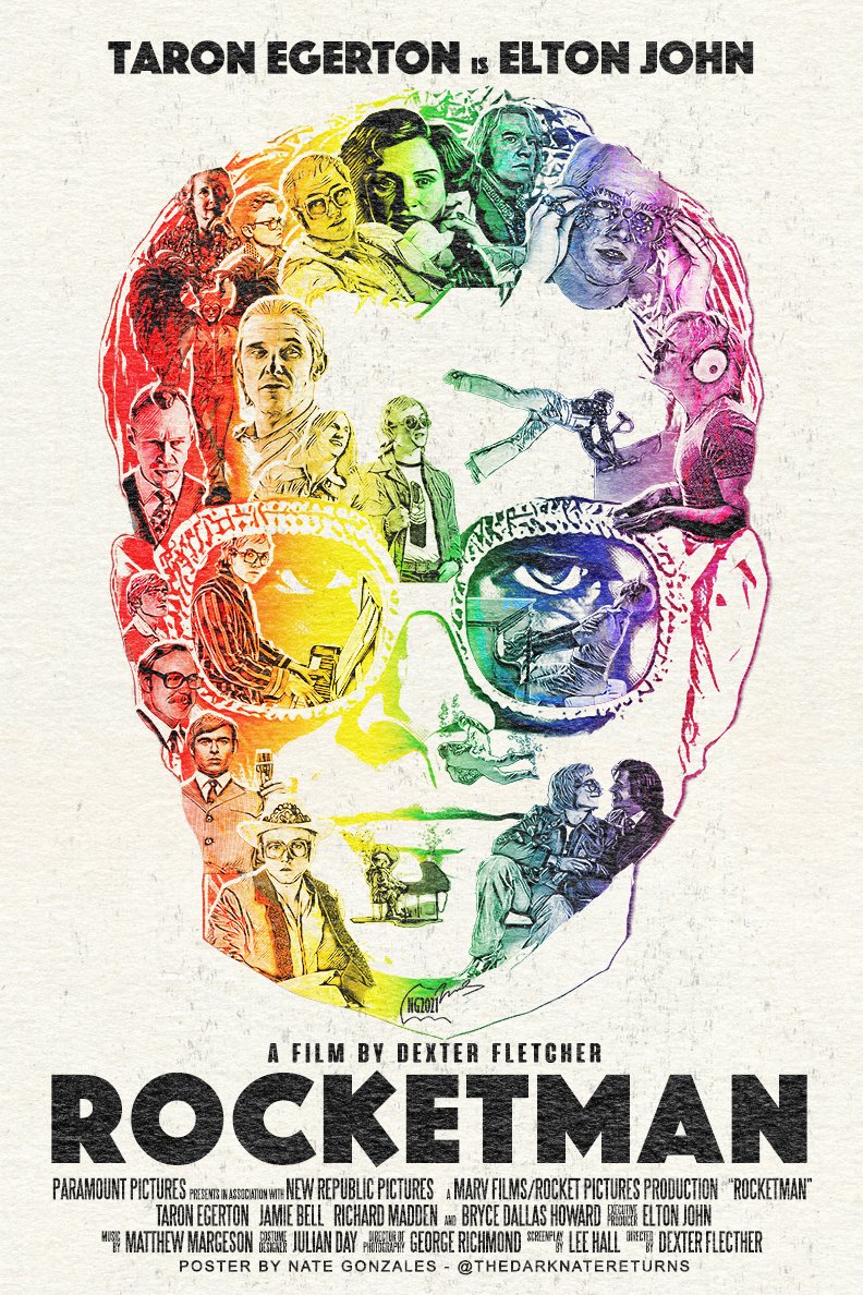 N∀TE GONZ∀LES on X: "Resharing my ROCKETMAN poster from 2019 with an  updated one sheet treatment. This movie will always mean more than any  words can ever describe. Never live your life
