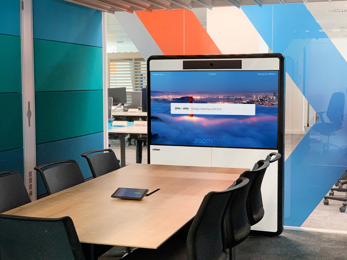 urbentech's tweet photo. Completely free-standing dual- and single-screen Urben systems. No wall mounts, no floor-fixings... Just easy-to-move flexibility. 

These #ZoomRooms were installed last week for a major international #FinancialServices #Customer in Sheffield, UK. 

#MeetingRoom#VideoConferencing https://t.co/U4t4XfRdbX