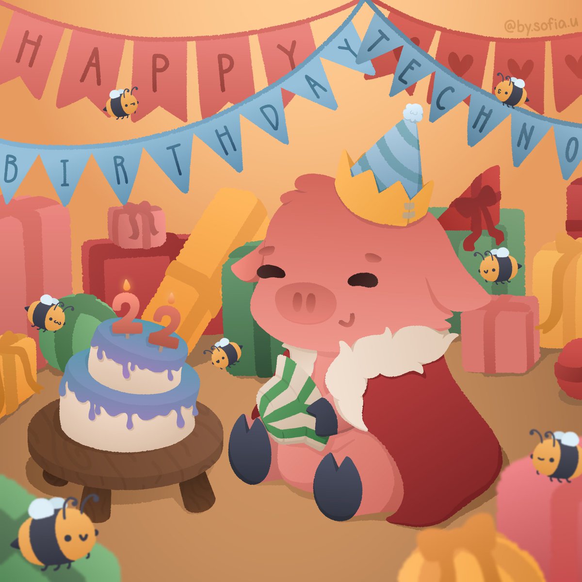 bysofiau's tweet image. A tad late but Happy Techno Day!!!! 🥳
@Technothepig #technoblade #technofanart #technobladefanart