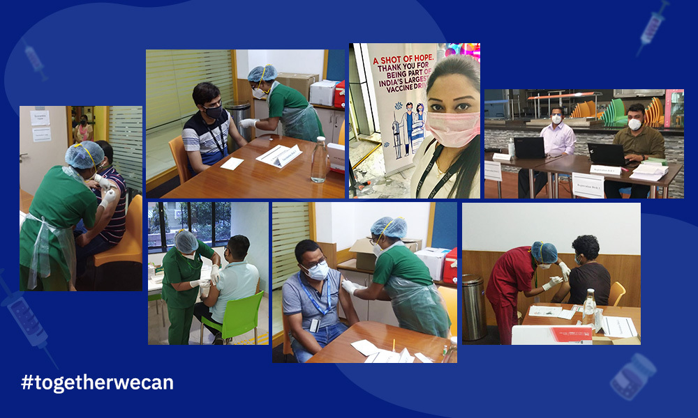 About 700 IBMers received vaccination, as a part of our vaccination drive that kickstarted in Kolkata yesterday. Today we rolled out Bengaluru vaccination camp.The drive will take place in 10 locations across India in phased manner to cover IBMers &amp; their families. #TogetherWeCan