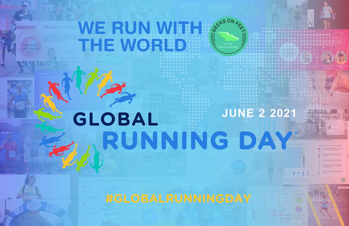 #HappyGlobalRunningDay to all the runners out there!
#quiztime   Can you guess the year when the inaugural edition was held?

Check out our special edition newsletter with most read articles of 2021 so far geeksonfeet.com/newsletter/ @aditipandya29 @runkarthikrun @aravindajad