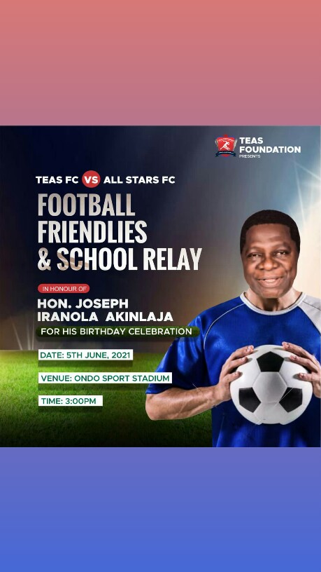 SeyeAkintomide's tweet photo. Football Match in Further Celebration of Hon. Joseph Iranola Akinlaja's Birthday Batch. https://t.co/AB2KsFm3xl